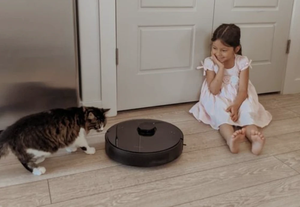 robot vacuum cleaner with mop self-empty base